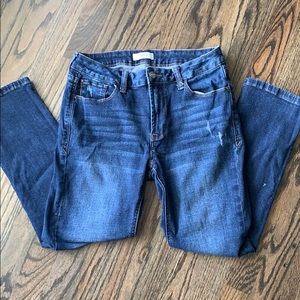 Kensie Jeans denim dark wash cropped size 4/27